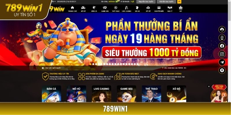 Giao diện và âm thanh là điểm sáng lớn nhất khi nhắc đến 789WIN1