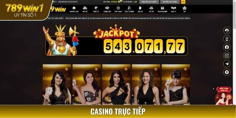 Casino Live là sản phẩm cá cược mang đến không gian chân thực