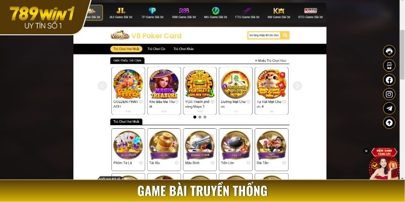 789WIN1 luôn chú trọng đến các tựa game bài dân gian tại Việt Nam