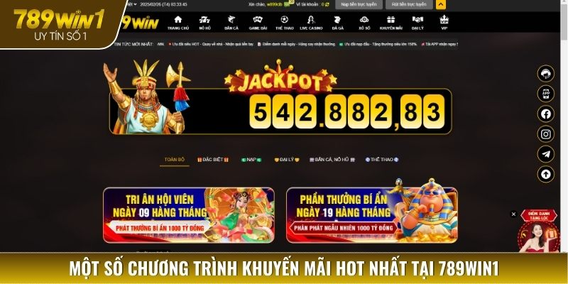 Tổng hợp các chương trình khuyến mãi hấp dẫn đang có mặt tại 789WIN1