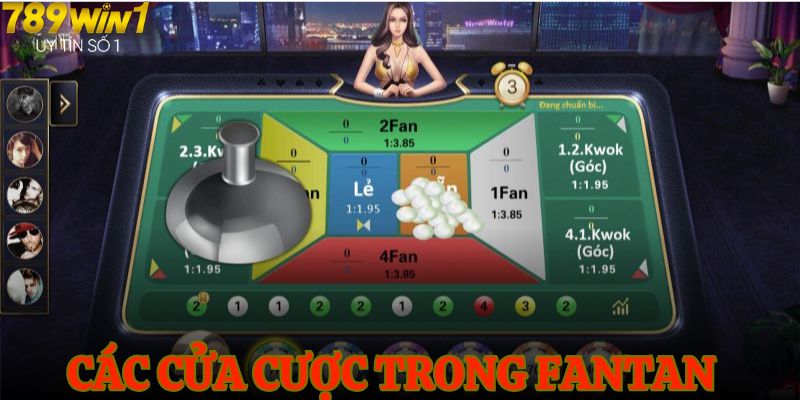 Hướng dẫn chơi Fantan về các cửa cược